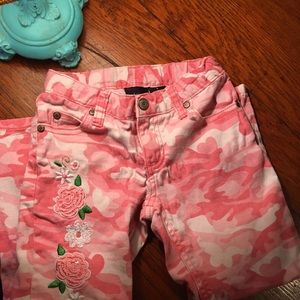 Pink Camo jeans 5t